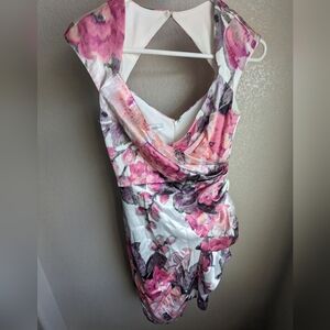 Maggy London floral wrap dress